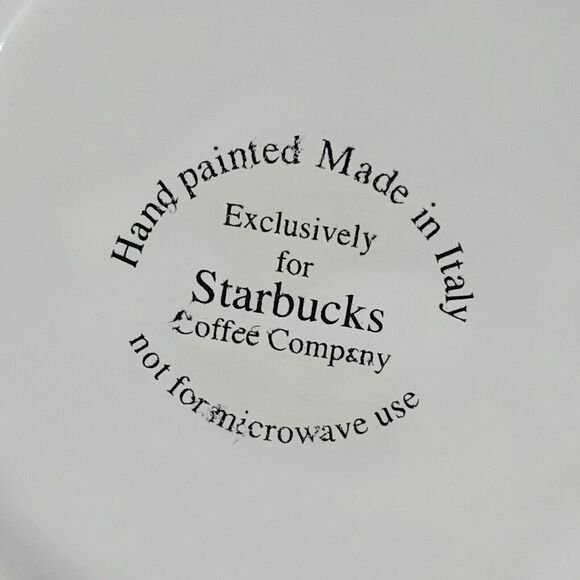 Starbucks Teapot with Lid Handpainted in Italy Colorful Floral - *FLAWS* - Picture 8 of 12